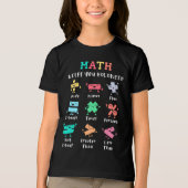 Math keeps you balanced Tri-Blend shirt (Voorkant)