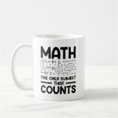 Math Le Seul Sujet Qui Compte - Mug De Café (Gauche)