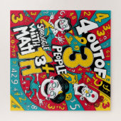 Math Mayhem : 4 personnes sur 3 Puzzle (Horizontal)