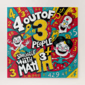 Math Mayhem : 4 personnes sur 3 Puzzle (Vertical)
