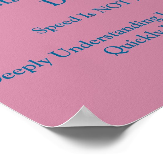 Math Mindsets Poster Comprendre Profondément (Coin)