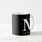 Math Monogram - Lettre N Café Mug (Devant droit)