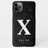 Math Monogram - Xavier iPhone 11Pro Max Coque (Dos)