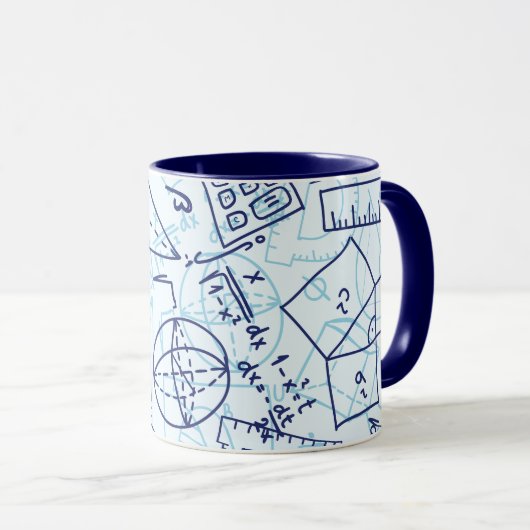Math Motif Mug (Devant droit)