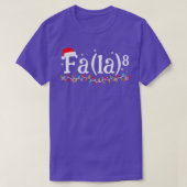 Math Nerd Christmas Fa la 6 T-shirt (Design voorkant)