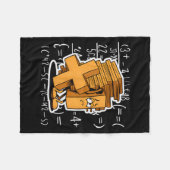 Math Overload Funny Equation Cartoon Fleece Deken (Voorkant (Horizontaal))