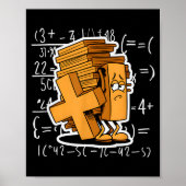 Math Overload Funny Equation Cartoon Poster (Voorkant)