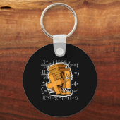 Math Overload Funny Equation Cartoon Sleutelhanger (Voorkant)