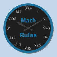 Math Problem Classroom Clock