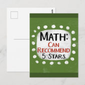 Math Review 5 étoiles Carte postale (Devant / Derrière)