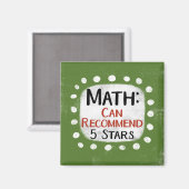 Math Review 5 Étoiles Réfrigérateur Aimant (Recto/Verso)