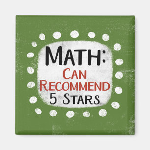 Math Review 5 Étoiles Réfrigérateur Aimant