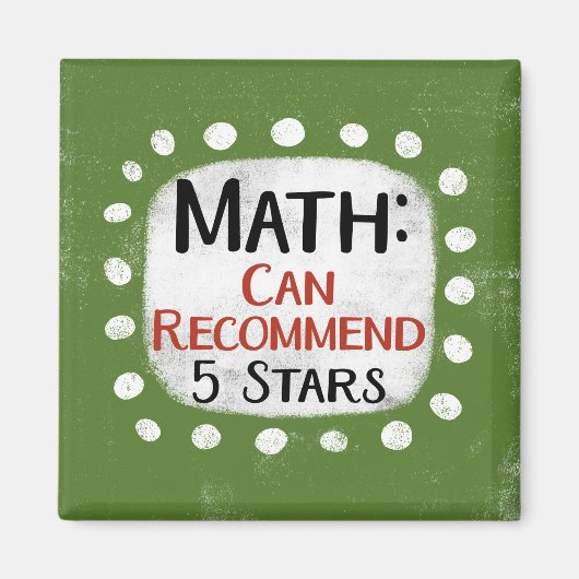 Math Review 5 Étoiles Réfrigérateur Aimant (Devant)