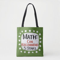 Math Review 5 étoiles Sac fourre-tout