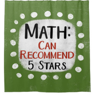 Math Review 5 sterren douchegordijn