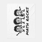 Math Rocks Academic Rock Band Humor Fleece Deken (Voorkant)