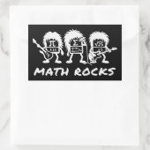 Math Rocks Academic Rock Band Humor Rechthoekige Sticker (Tas)