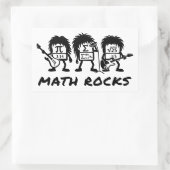 Math Rocks Academic Rock Band Humor Rechthoekige Sticker (Tas)
