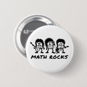 Math Rocks Academic Rock Band Humor Ronde Button 5,7 Cm (Voorkant /achterkant)