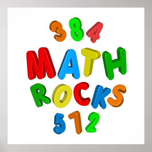 MATH ROCKS POSTER (Voorkant)