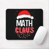 Math Santa Claus Christmas Matching Costume Muismat (Met muis)