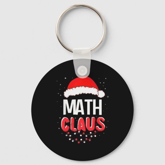 Math Santa Claus Christmas Matching Costume Sleutelhanger (Voorkant)
