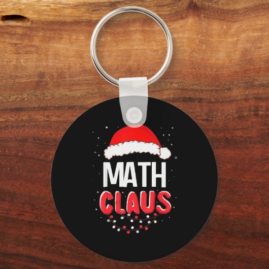 Math Santa Claus Christmas Matching Costume  Sleutelhanger (Voorkant)
