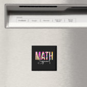 Math Squad Tie Dye Back To School Women Appreciati Magneet (Insitu (Vaatwasser))