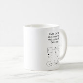 Math Superpower Teacher | Calling & Passion Koffiemok (Voorkant rechts)