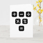 Math Symbols mathematical Signs Kaart (Gele Bloem)