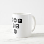 Math Symbols mathematical Signs Koffiemok (Voorkant rechts)