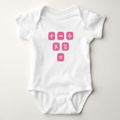 Math Symbols mathematical Signs Maths Romper (Voorkant)