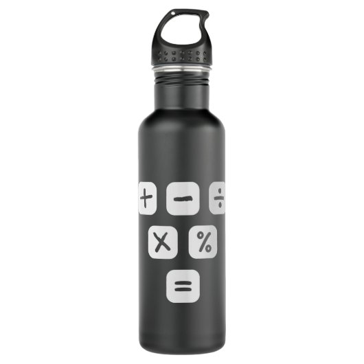 Math Symbols mathematical Signs Maths Waterfles (Voorkant)