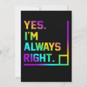 Math Teacher Always Right Mathematics Maths Bedankkaart (Voorkant)