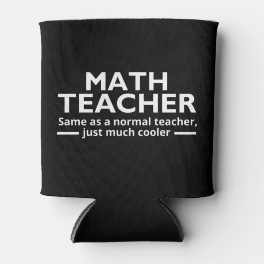 Math Teacher Funny Math Blikjeskoeler (Voorkant)