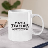 Math Teacher Funny Math Koffiemok