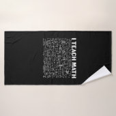 Math Teacher I Teach Math Badhanddoek (Badhanddoek)