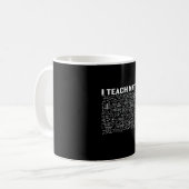 Math Teacher I Teach Math Koffiemok (Voorkant links)