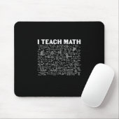 Math Teacher I Teach Math Muismat (Met muis)