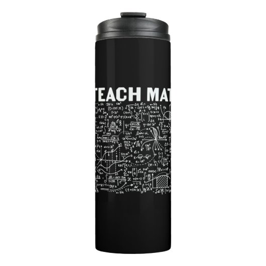 Math Teacher I Teach Math Thermosbeker (Voorkant)
