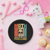 Math Teacher Math Is No Problem Papieren Bordje (Feest)