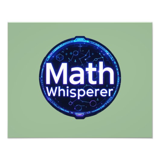 Math Teacher Math Whisperer Foto Afdruk (Voorkant)