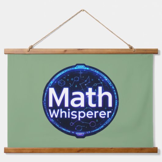 Math Teacher Math Whisperer Hangend Wandkleed (Voorkant)