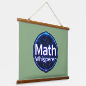 Math Teacher Math Whisperer Hangend Wandkleed (Gebogen)