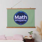 Math Teacher Math Whisperer Hangend Wandkleed (Slaapkamer)