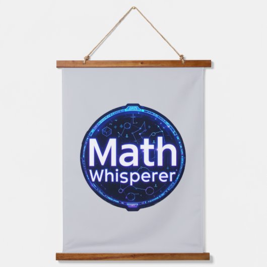 Math Teacher Math Whisperer Hangend Wandkleed (Voorkant)