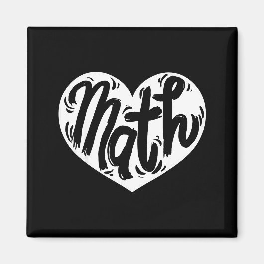 Math Teacher Student Love Valentine's Day Magneet (Voorkant)