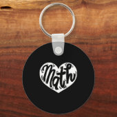 Math Teacher Student Love Valentine's Day  Sleutelhanger (Voorkant)