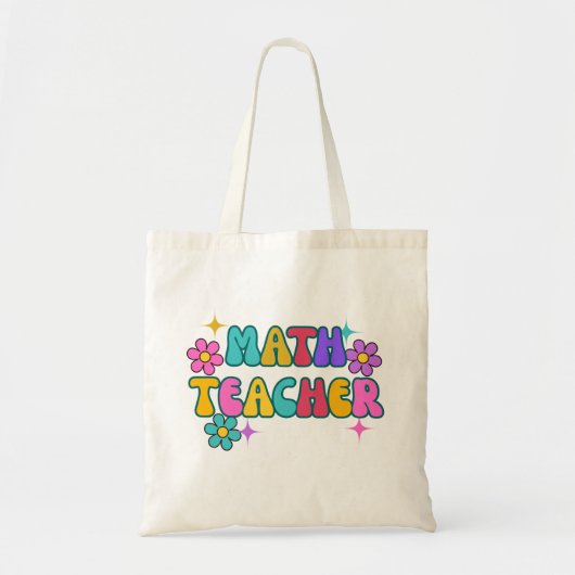 Math Teacher Tote Bag – Smart, Stylish, and Essent (Devant)