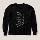 Math Trigonometry Kids T-Shirt - Sin Cos Formules (Motif recto)